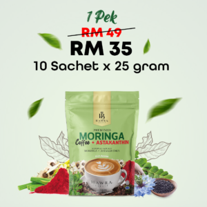 Kopi Moringa + Astaxanthin - 1 Pek Kopi